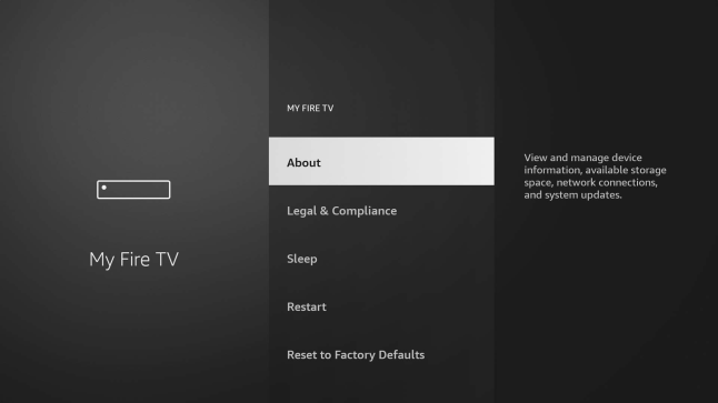 Screengrab of the menu option to enable developer mode on an Amazon Firestick